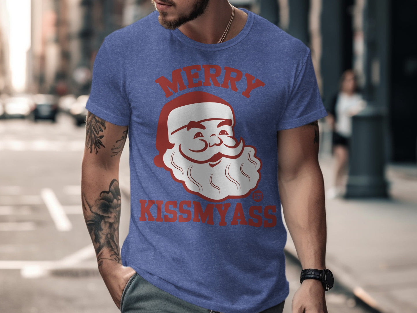 Merry Kissmyass Santa Claus Men's T-Shirt product type