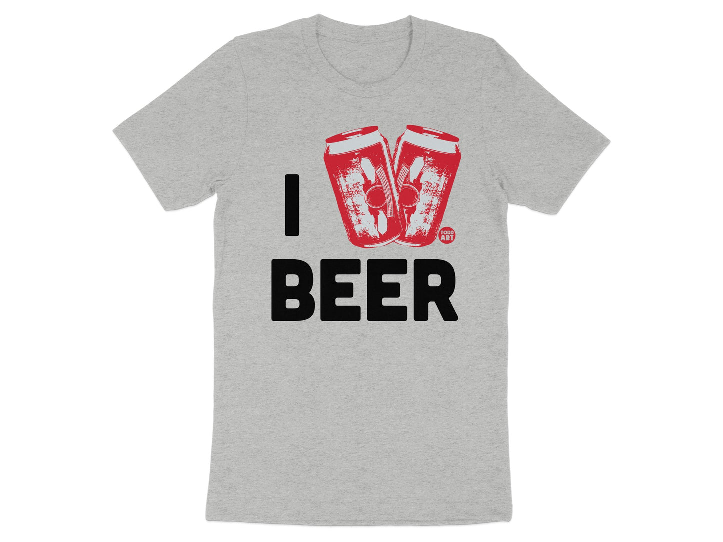 I Love Beer Graphic Tee Shirt product type