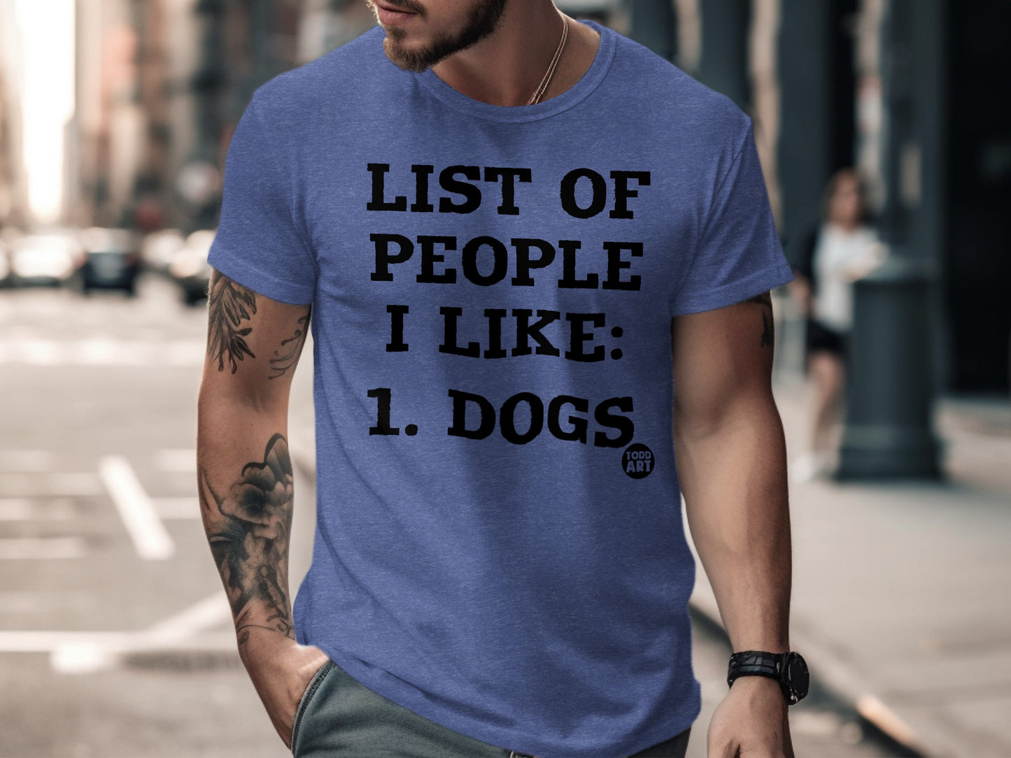 List of People I Like Dogs T-shirt product type