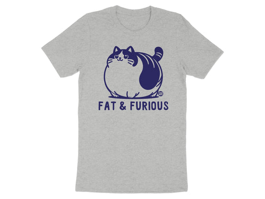 Fat and Furious Cat Graphic T-Shirt product