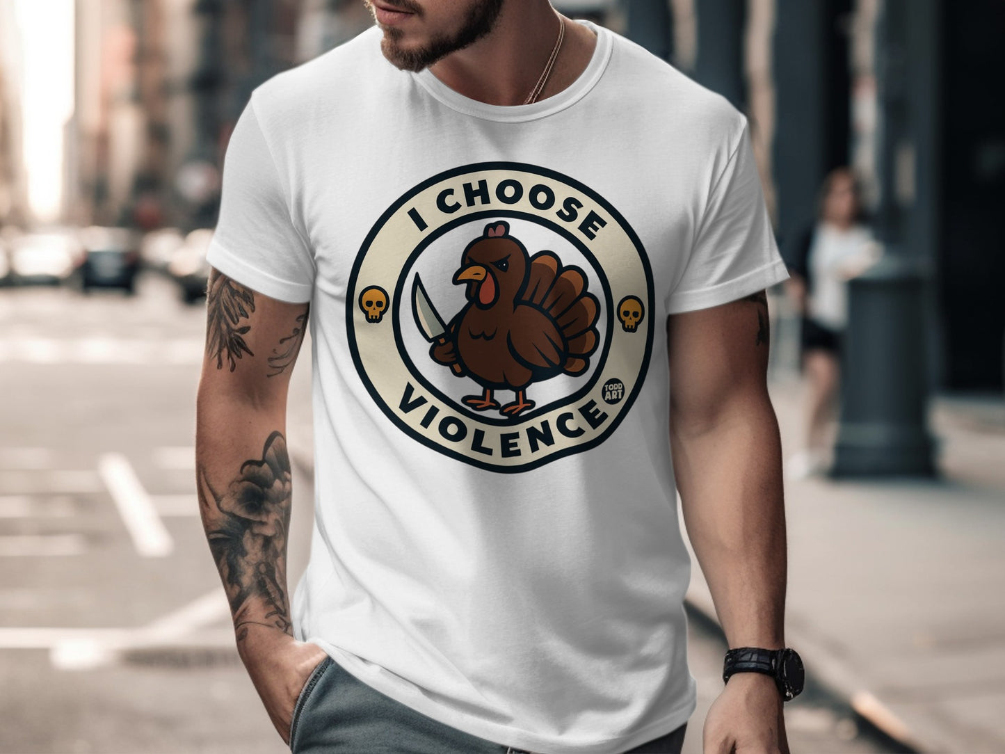 I Choose Violence Graphic T-Shirt Design Product