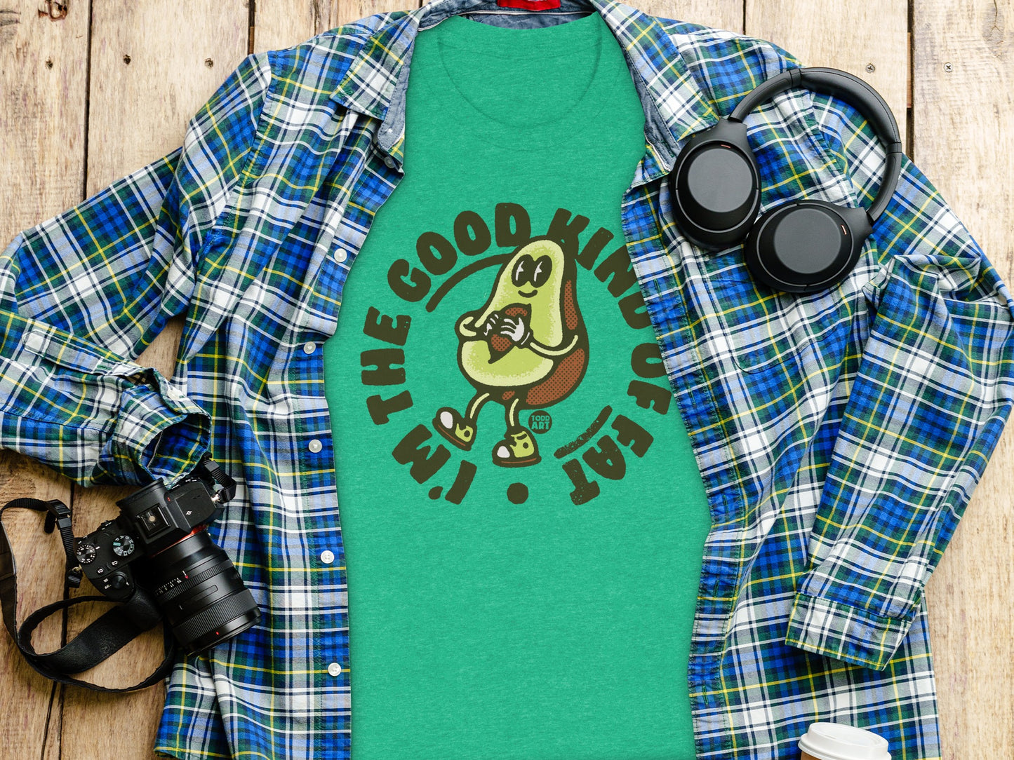 The Good Kind Of Fat Avocado Cartoon T-shirt