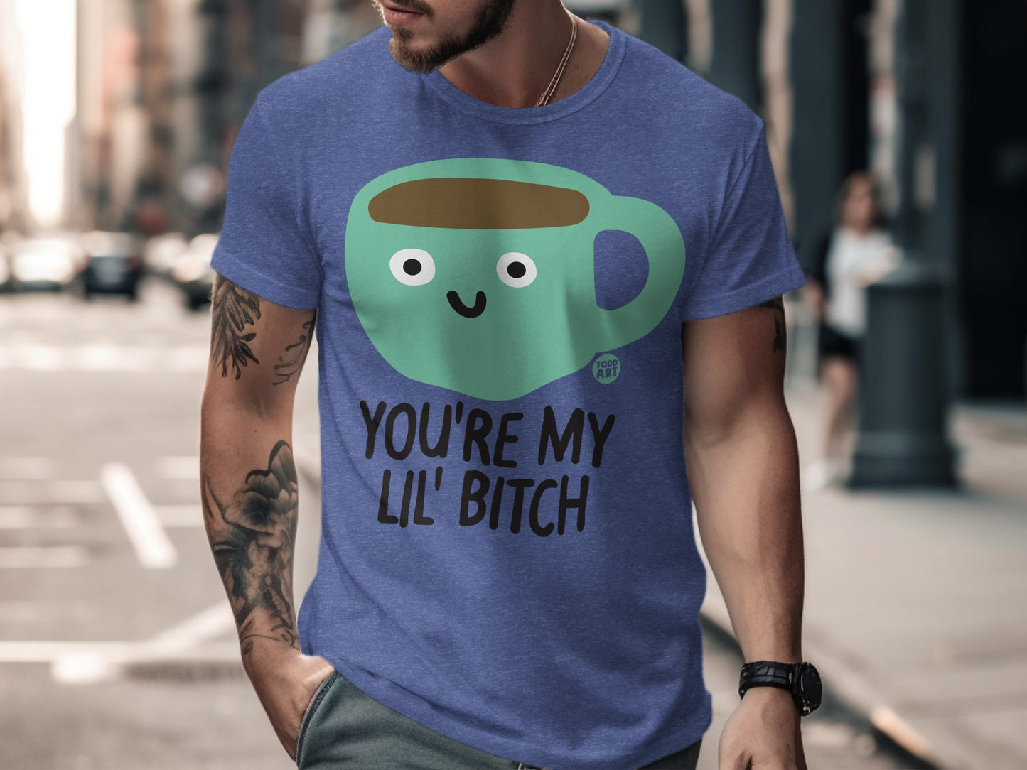 Funny Cartoon Coffee Mug Graphic Tee product