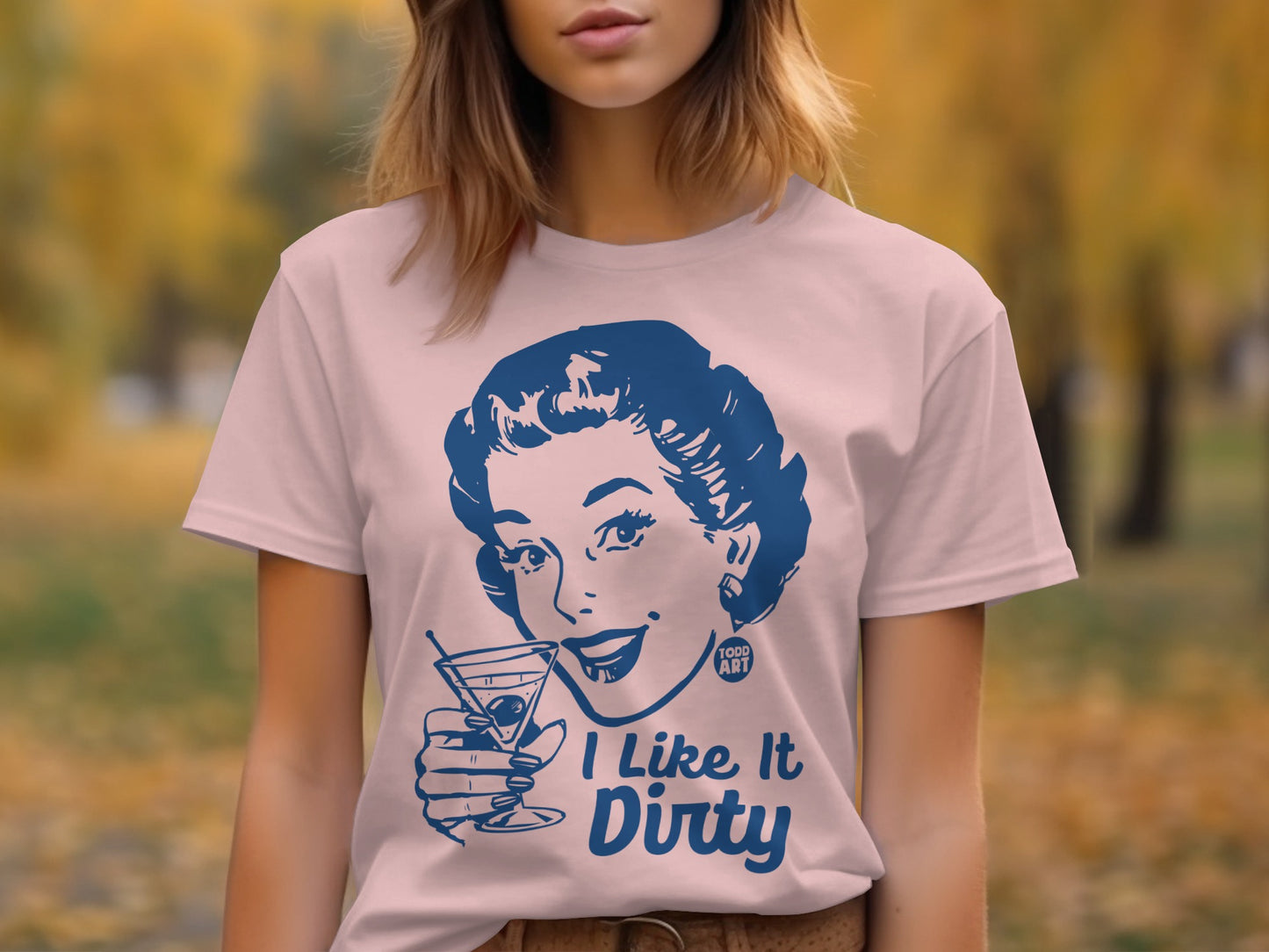 I Like It Dirty Retro Graphic Tee Shirt product type