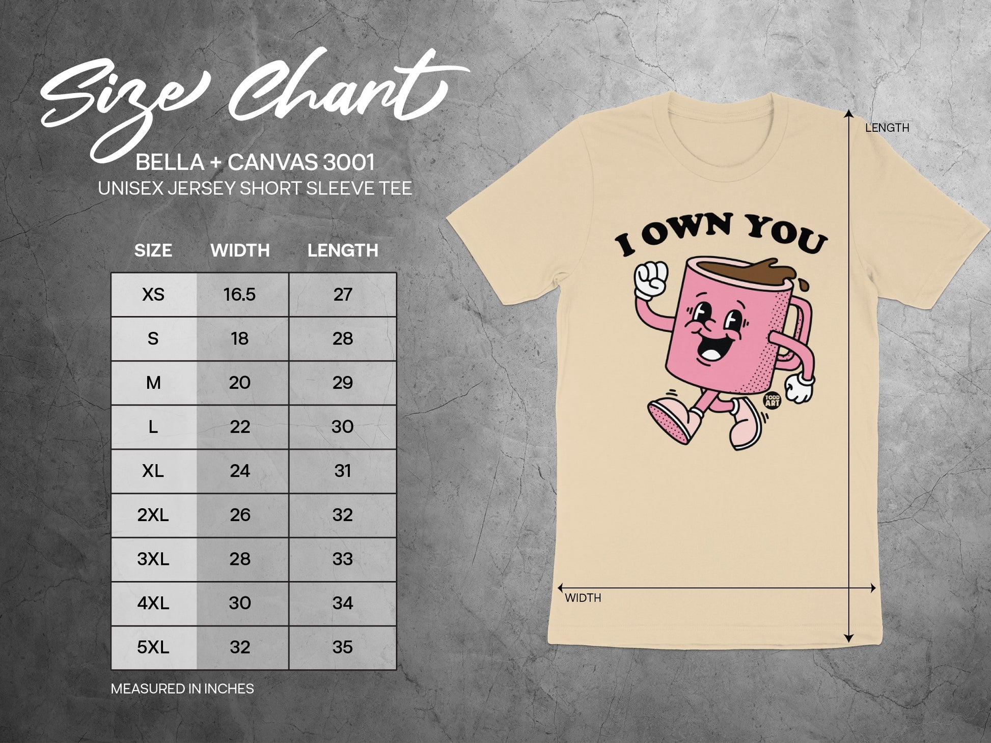 Fun Cartoon Coffee Mug Design Unisex Shirt product