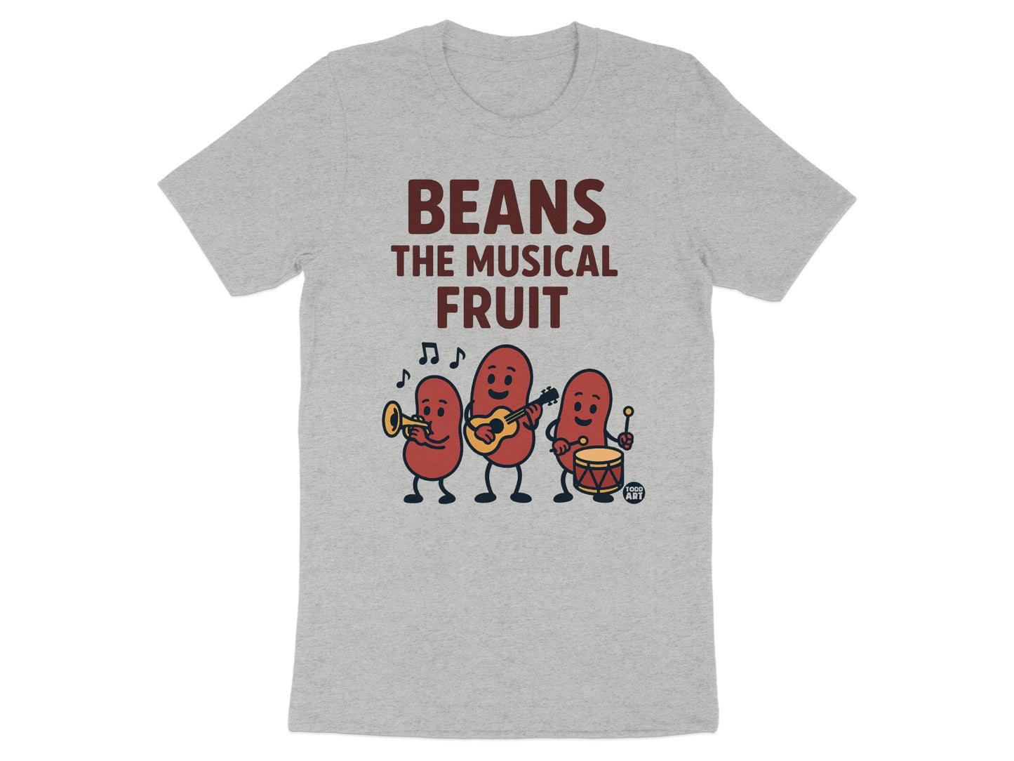 Beans the Musical Fruit Funny T-Shirt with Cute Design