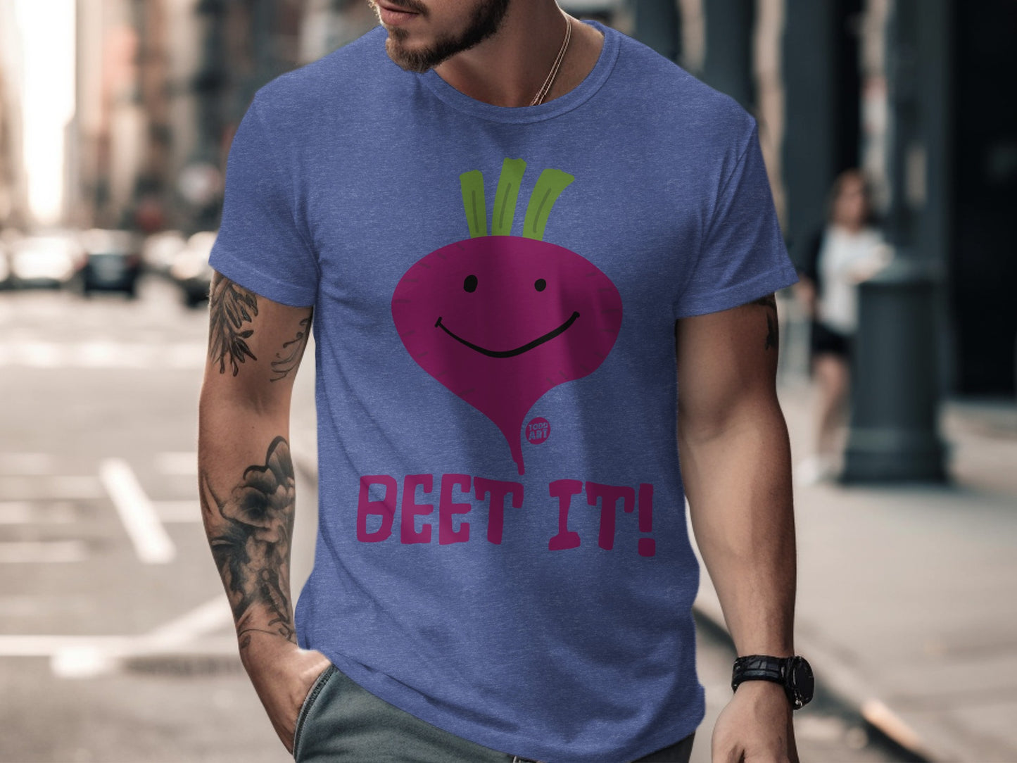 Funny Beet It Smiling Vegetable Graphic Tee product