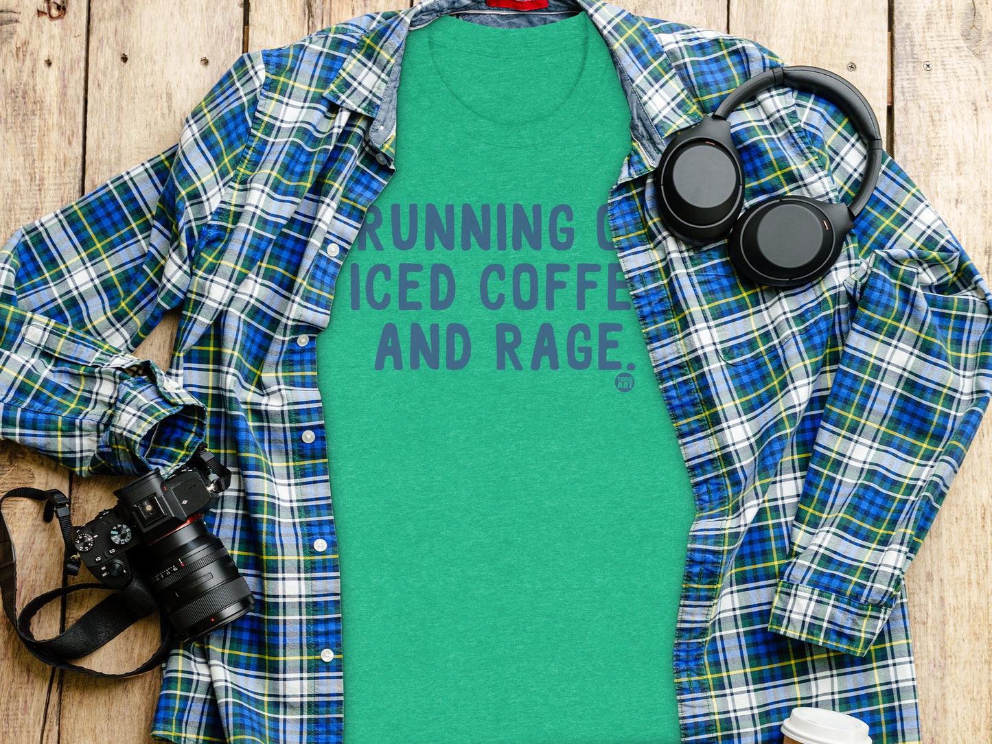 Running Iced Coffee And Rage Cool T-Shirt product type