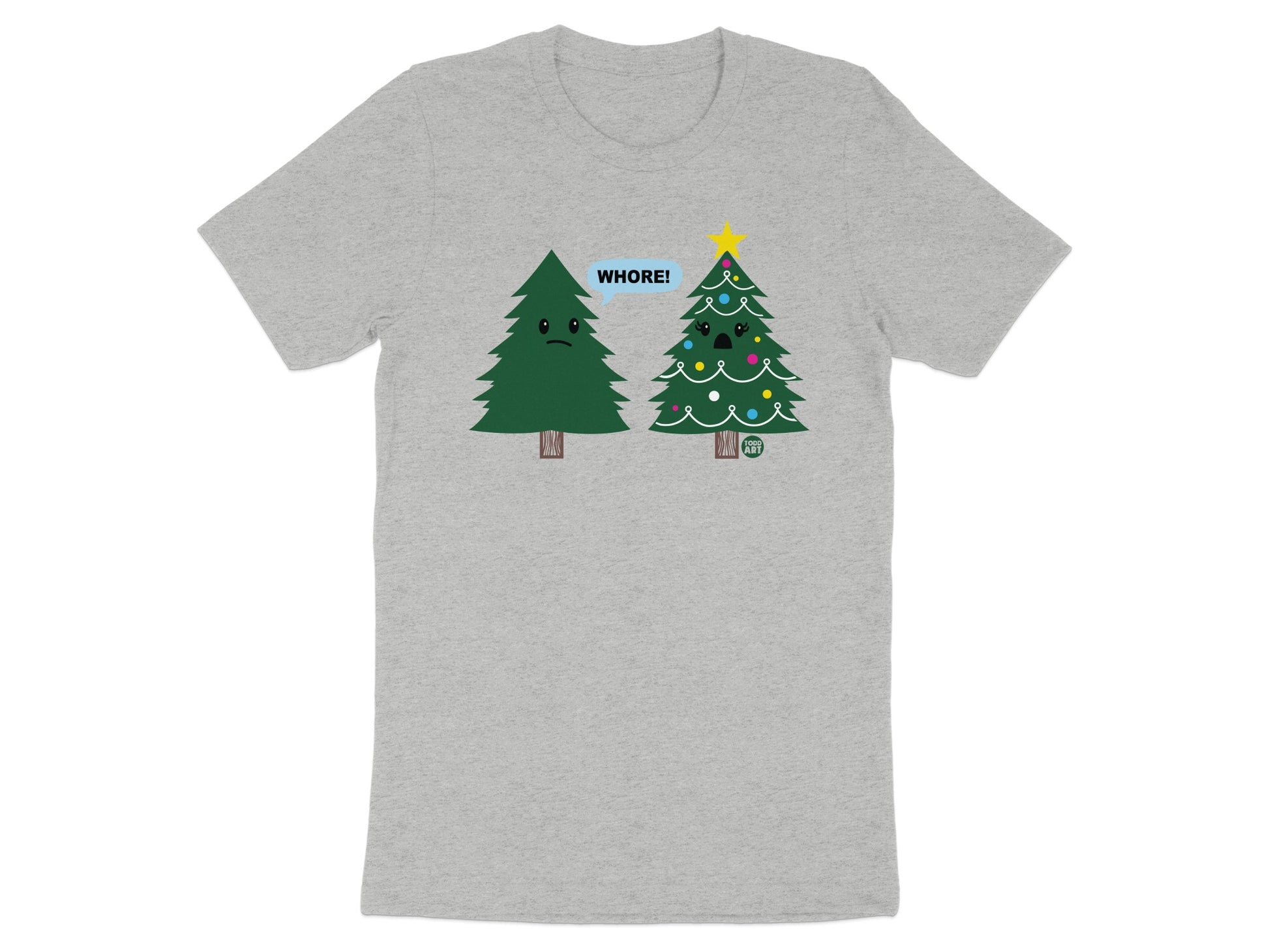 Funny Christmas Tree Graphic T-Shirt Novelty product
