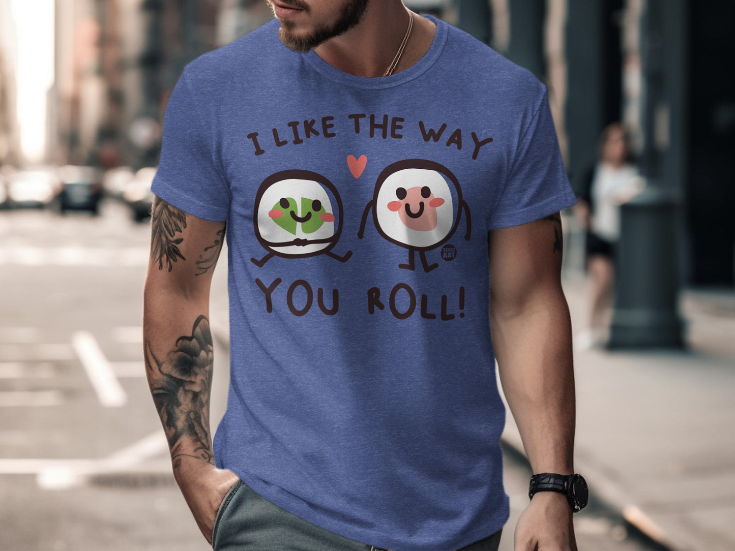 I Like The Way You Roll Sushi Themed Graphic T-shirt