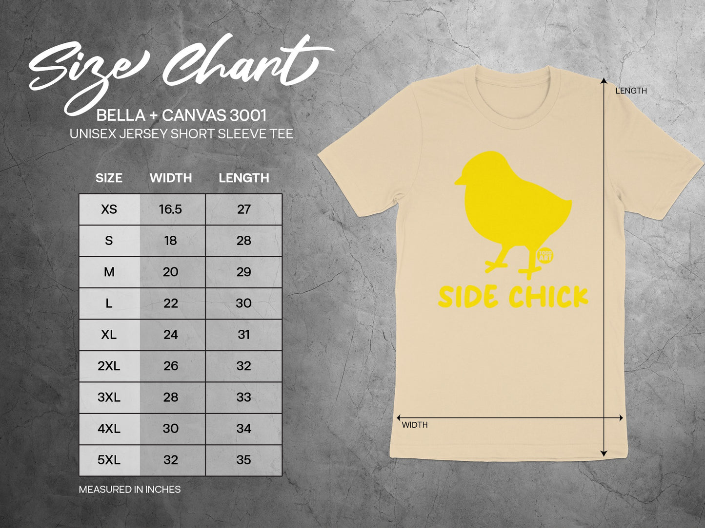 Side Chick Yellow Graphic Unisex Jersey Short Sleeve Tee product
