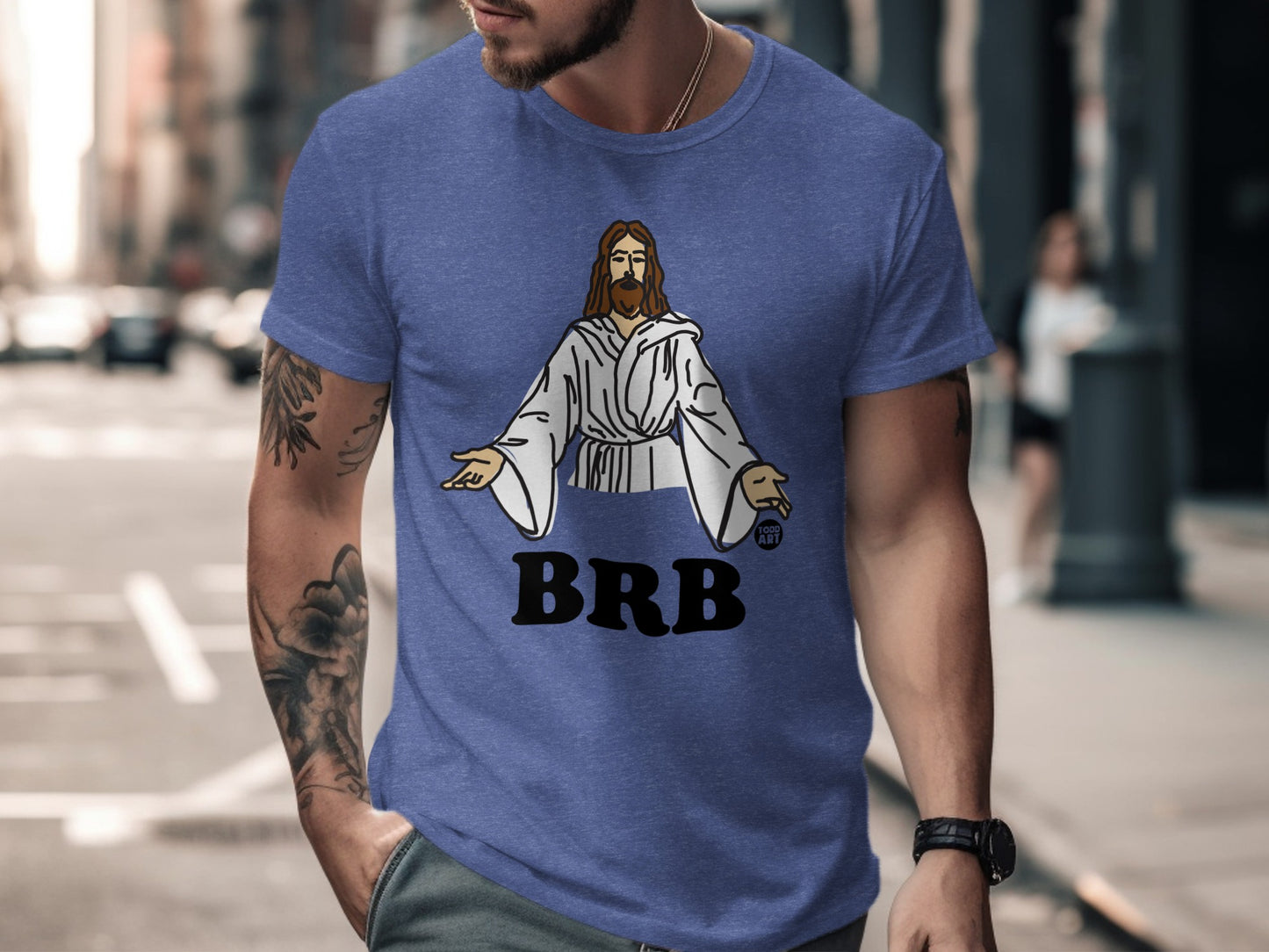 BRB Graphic Jesus T-Shirt Casual Wear Fashion Product