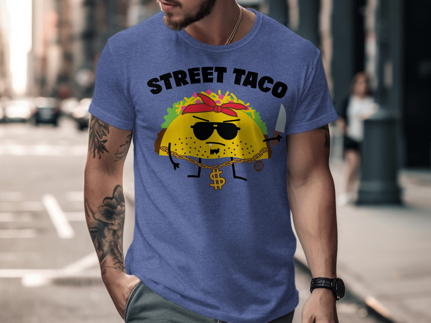Street Taco Graphic Tee with Fun Taco Design