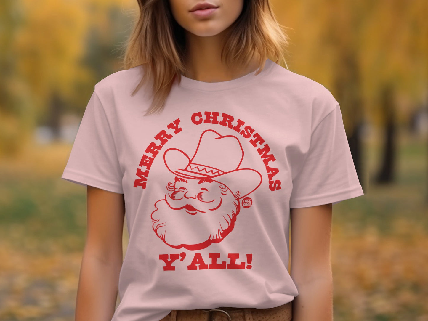 Merry Christmas Y'all Festive Santa Claus T-Shirt product type