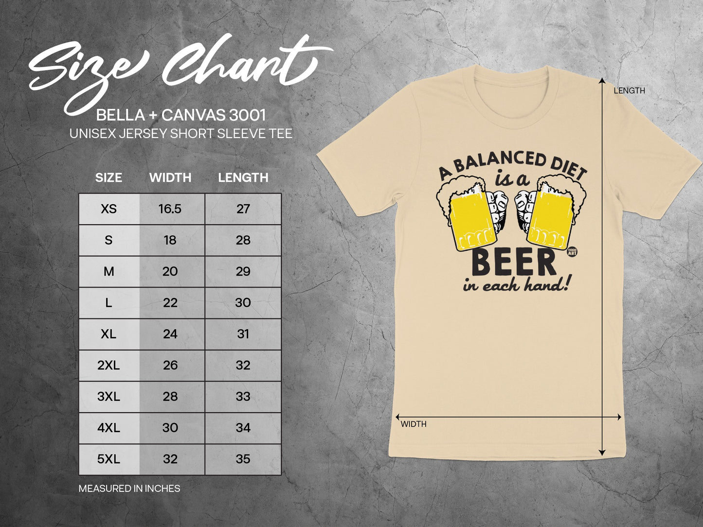 A Balanced Diet Is a Beer in Each Hand T-Shirt product
