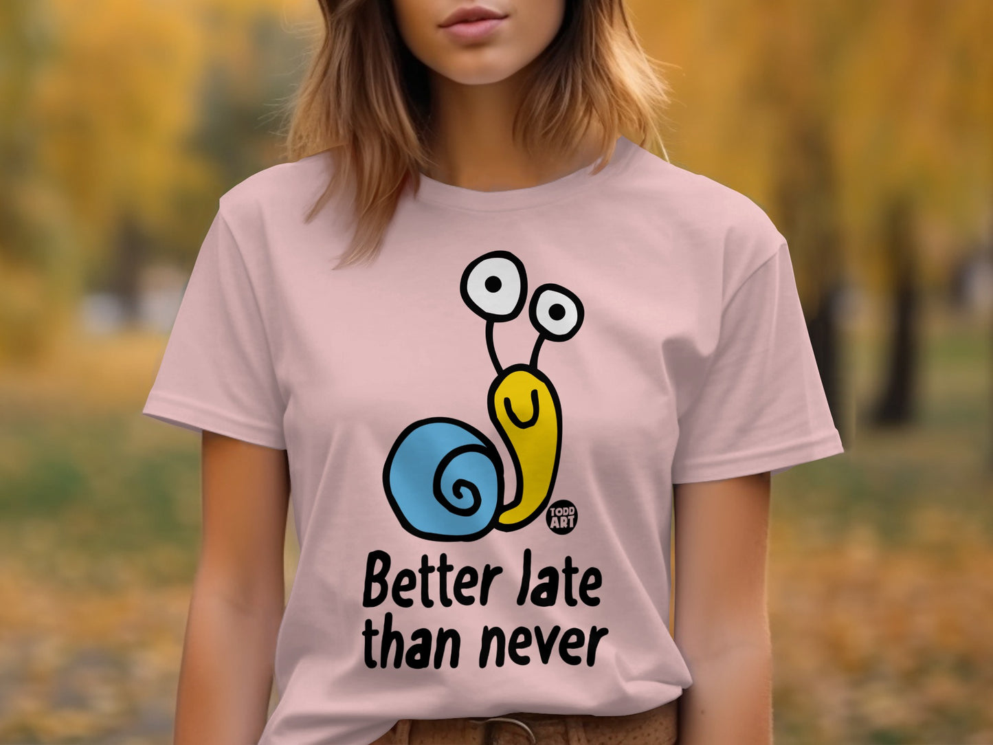 Better Late Than Never Snail Graphic T-shirt product type