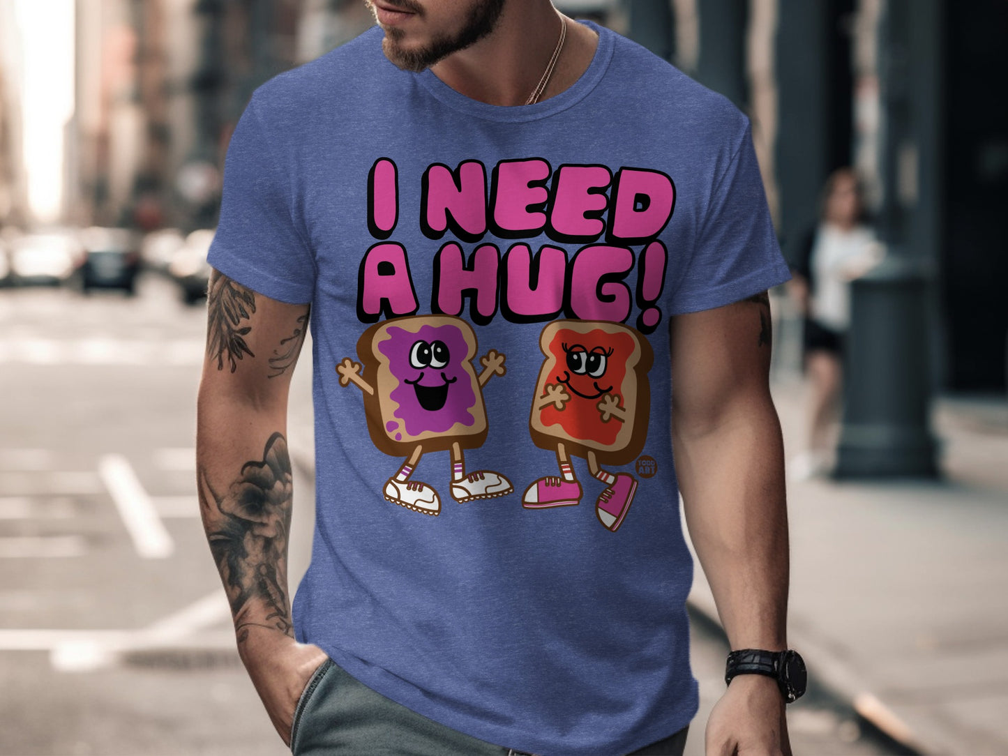 I Need A Hug Fun Graphic T-Shirt product type