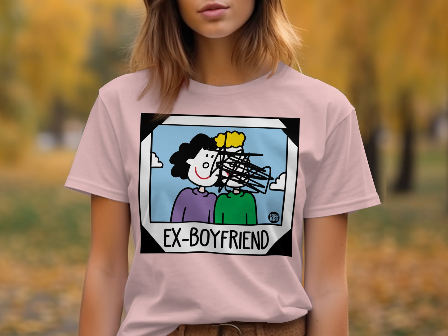 Funny Ex-Boyfriend Cartoon Humor Graphic Shirt product