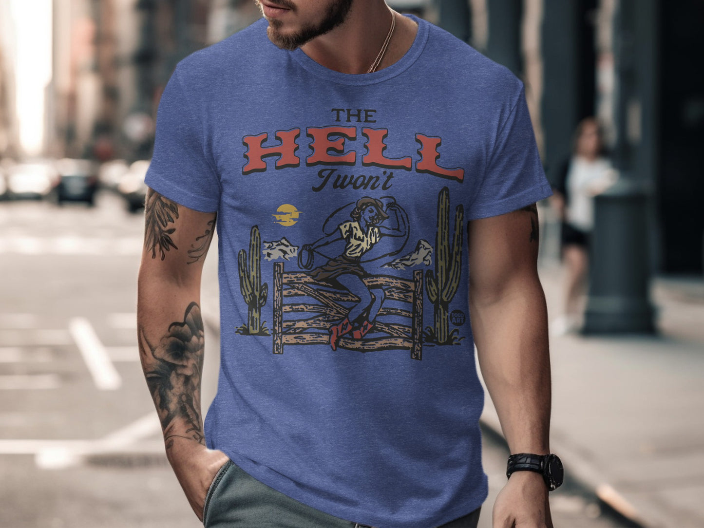 THE HELL I WON'T Graphic Tee Shirt product