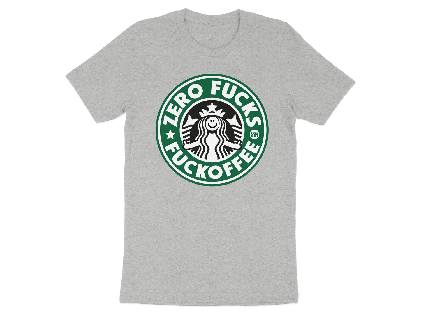 Zero Fucks Fuckoffee Parody Graphic Tee Shirt product type