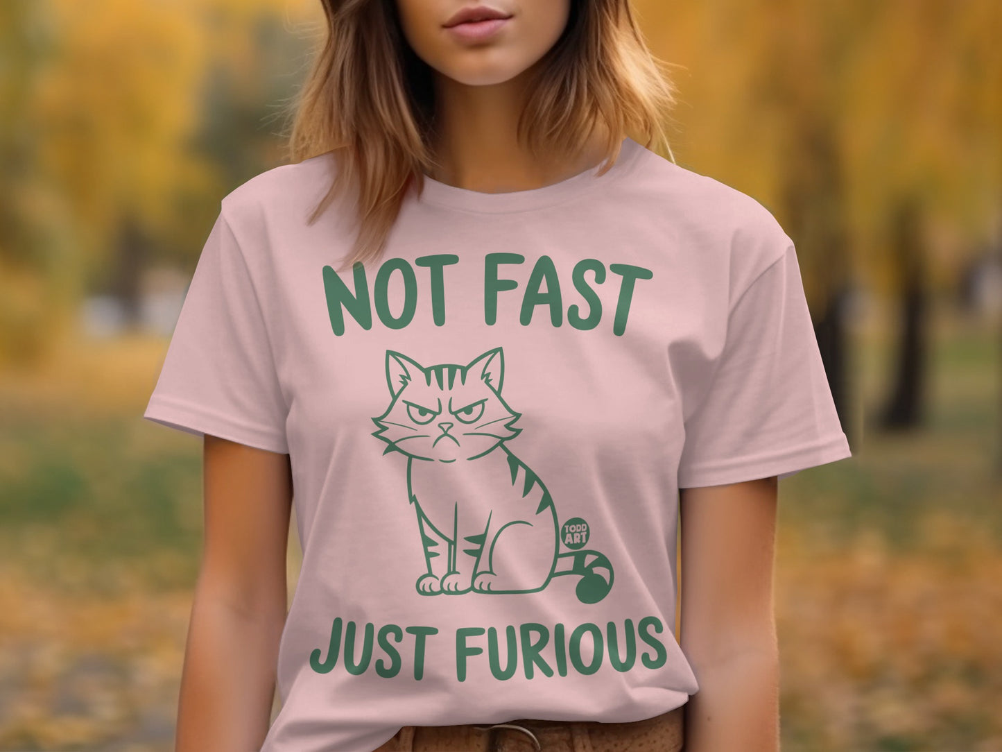 Not Fast Just Furious Funny Printed T-shirt product