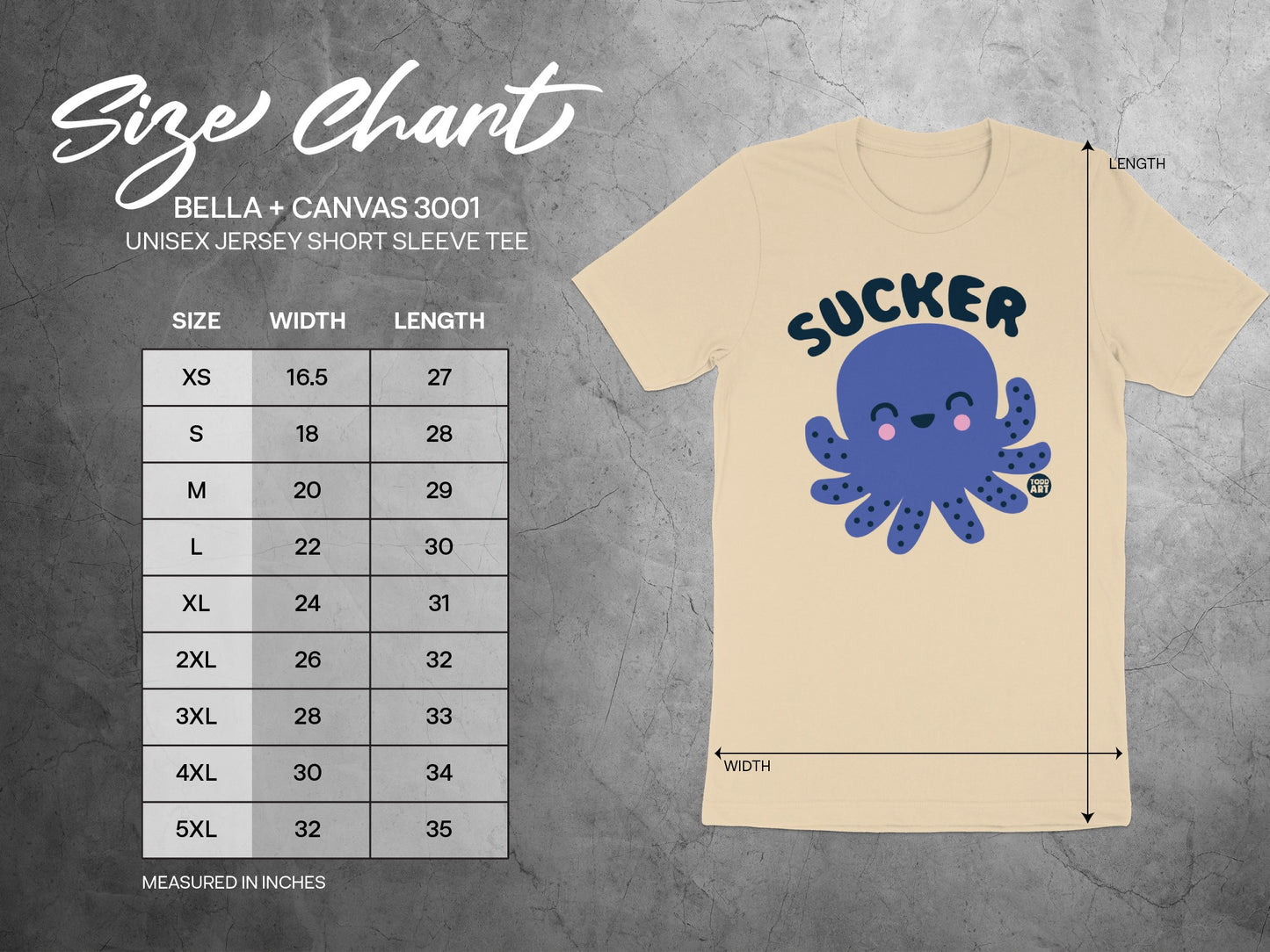 Cute Octopus Sucker Design Graphic Tee product type