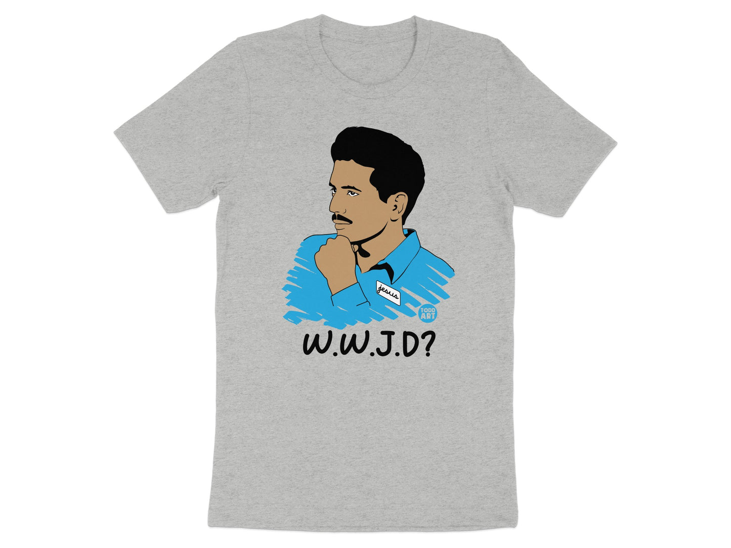 W.W.J.D. Graphic T-Shirt with Unique Art product