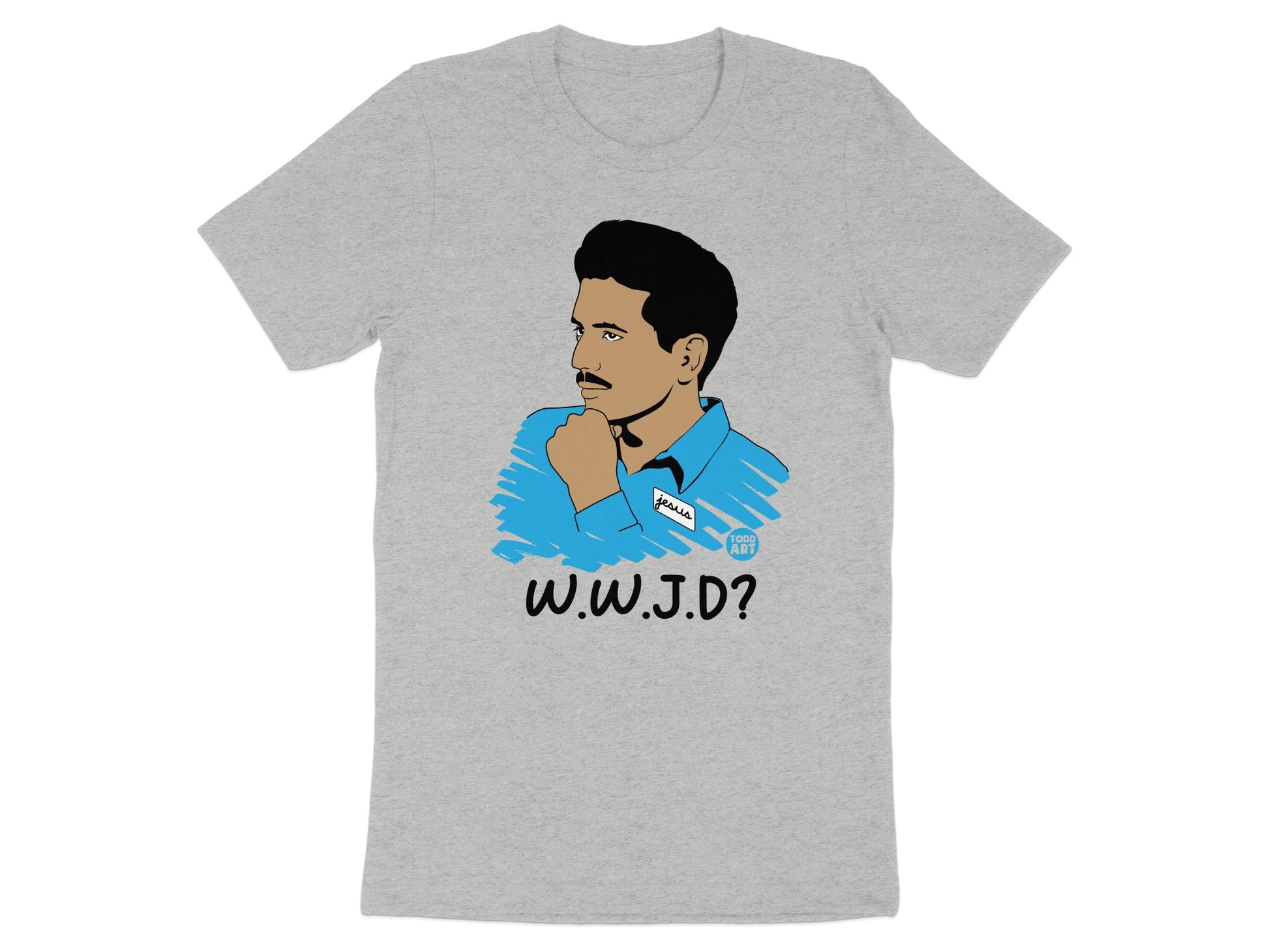 W.W.J.D. Graphic T-Shirt with Unique Art product