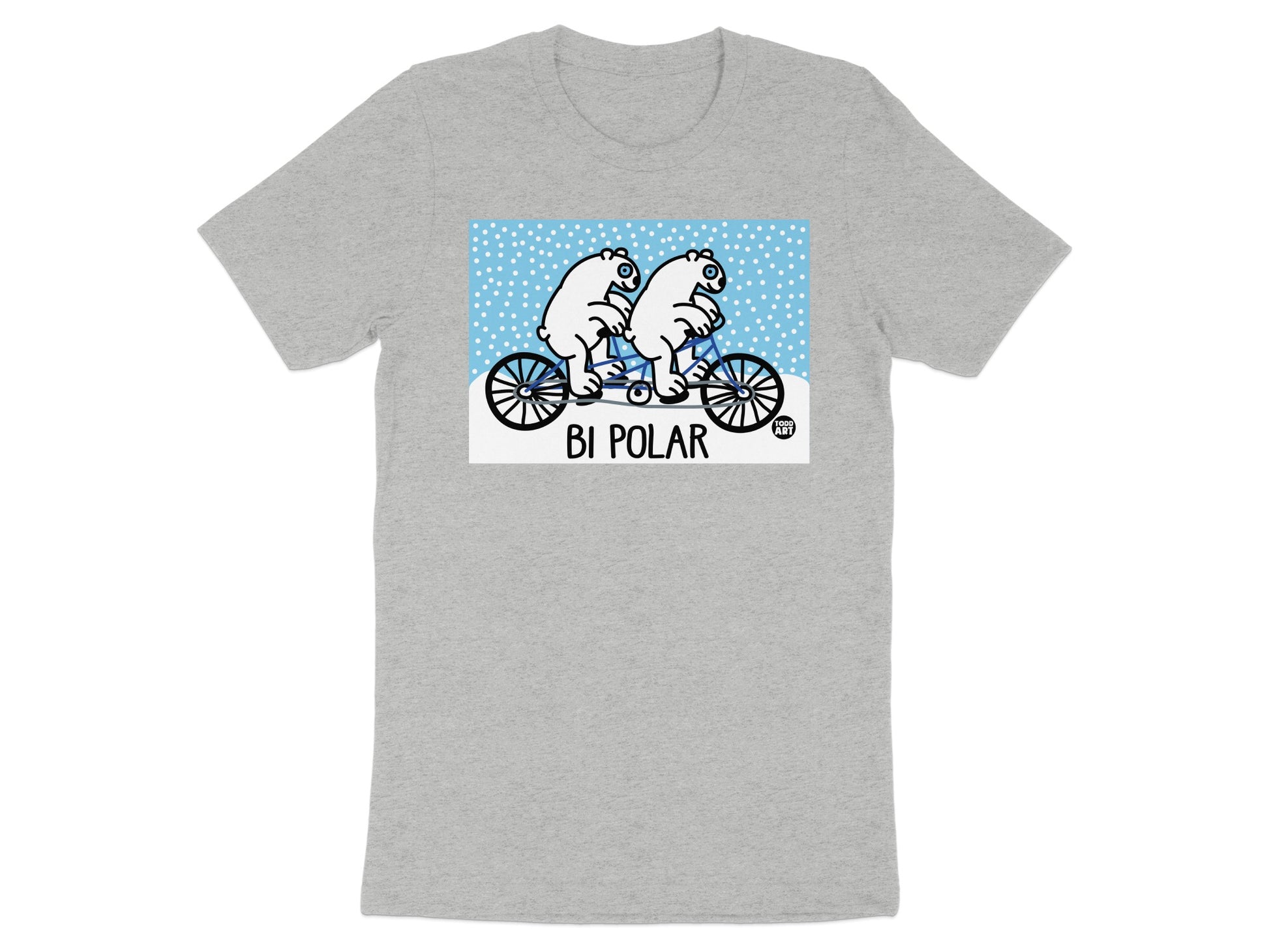 Bi Polar Biking Polar Bears Graphic T-Shirt product