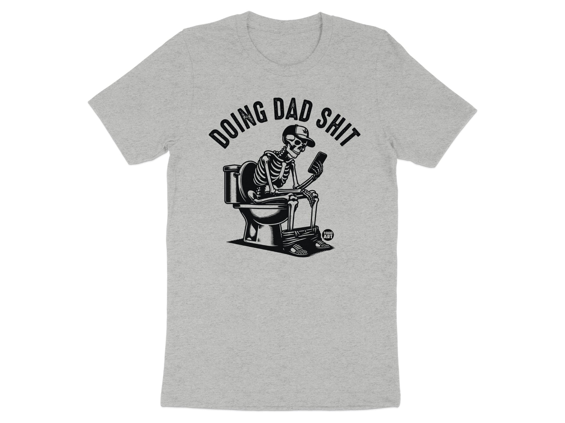 Doing Dad Shit Skeleton Novelty Graphic T-Shirt product