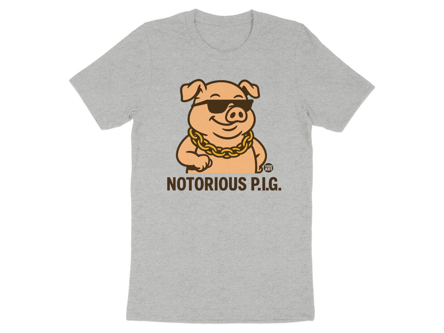 Notorious P.I.G. Graphic Tee Featuring Cool Pig Design