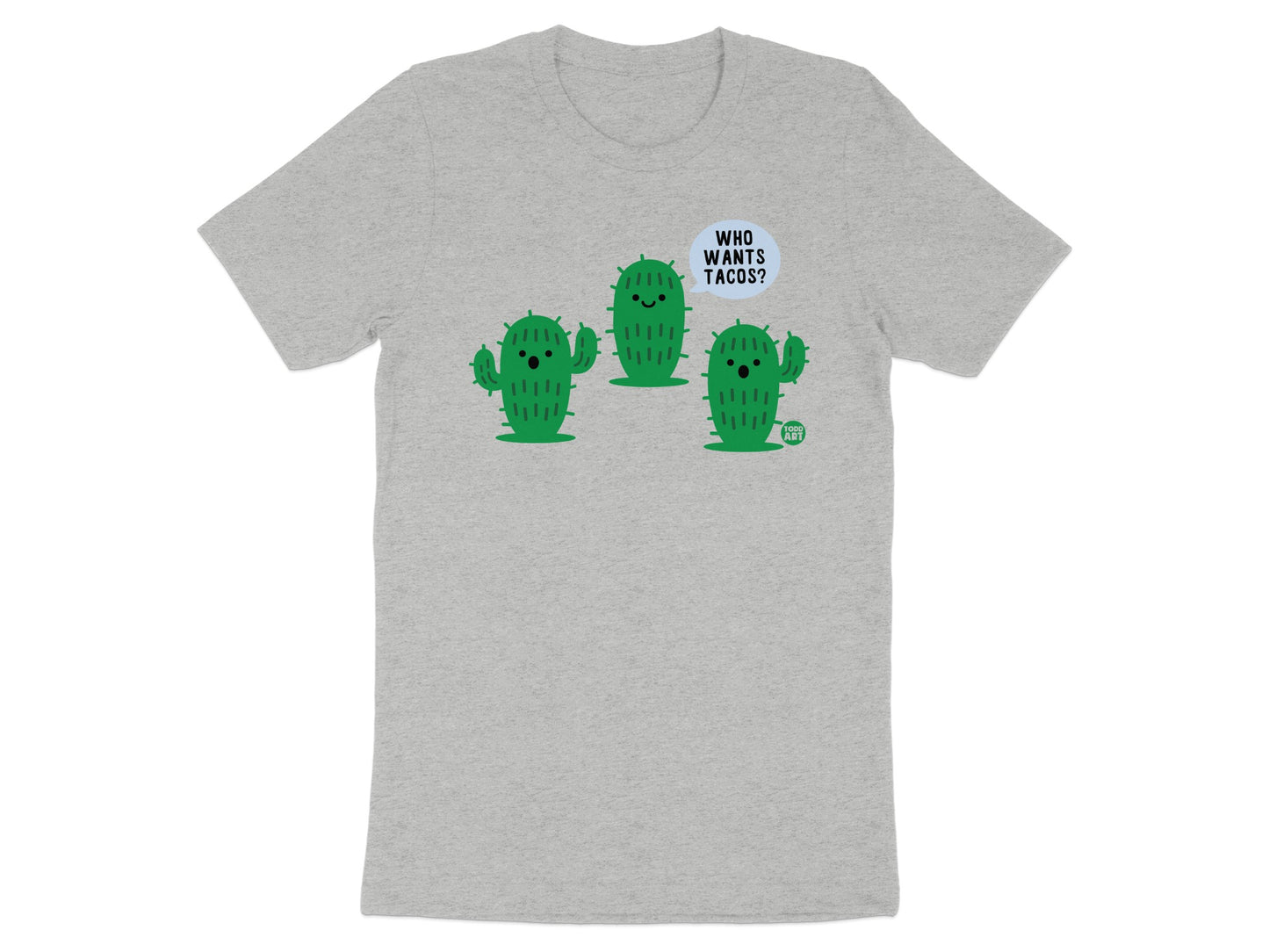 Who Wants Tacos Cactus Print T-Shirt product