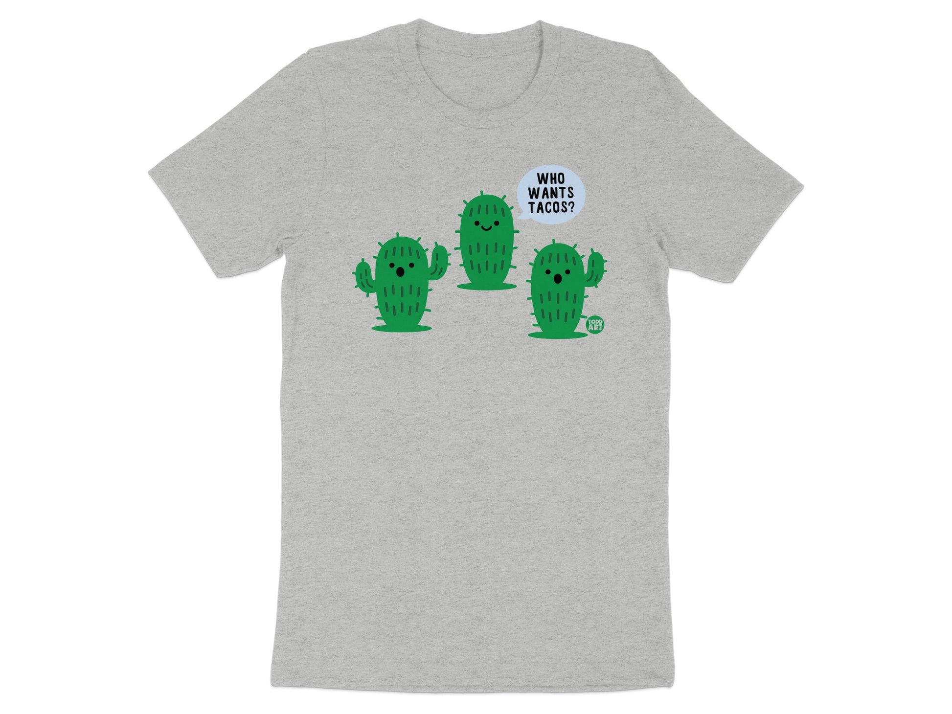 Who Wants Tacos Cactus Print T-Shirt product