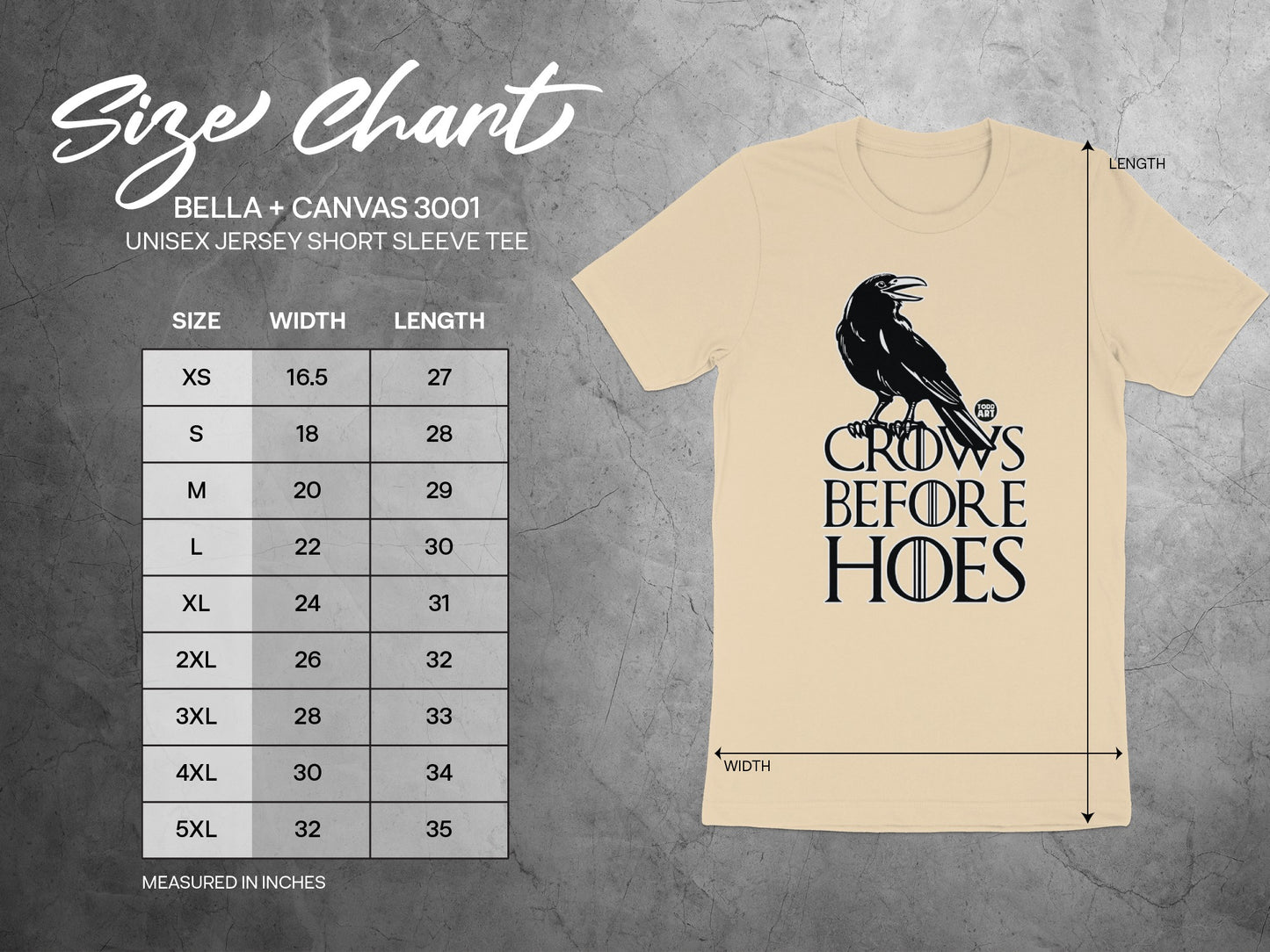 Crows Before Hoes Unisex Jersey Short Sleeve Tee product type