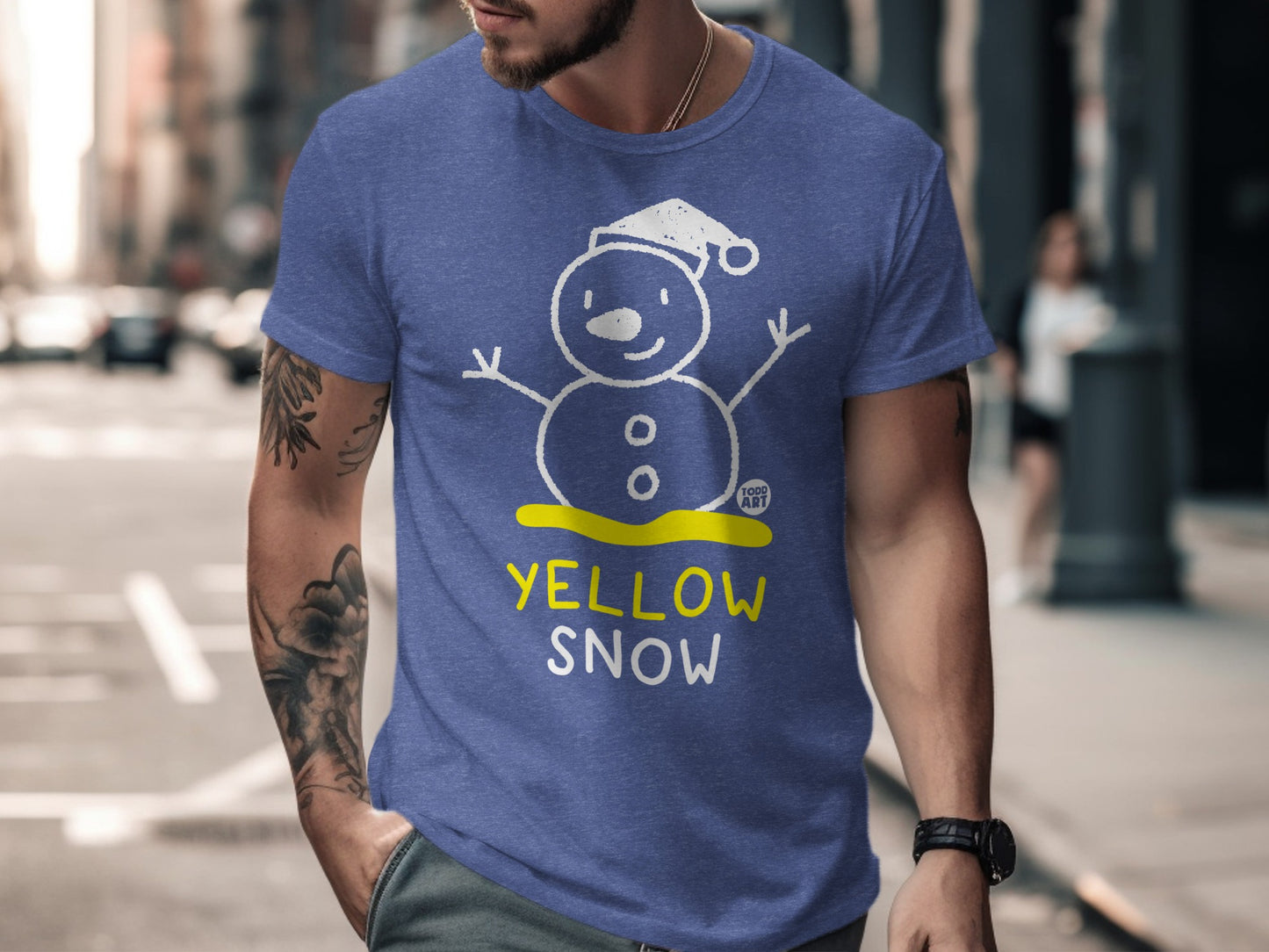 Yellow Snow Fun Graphic Shirt product