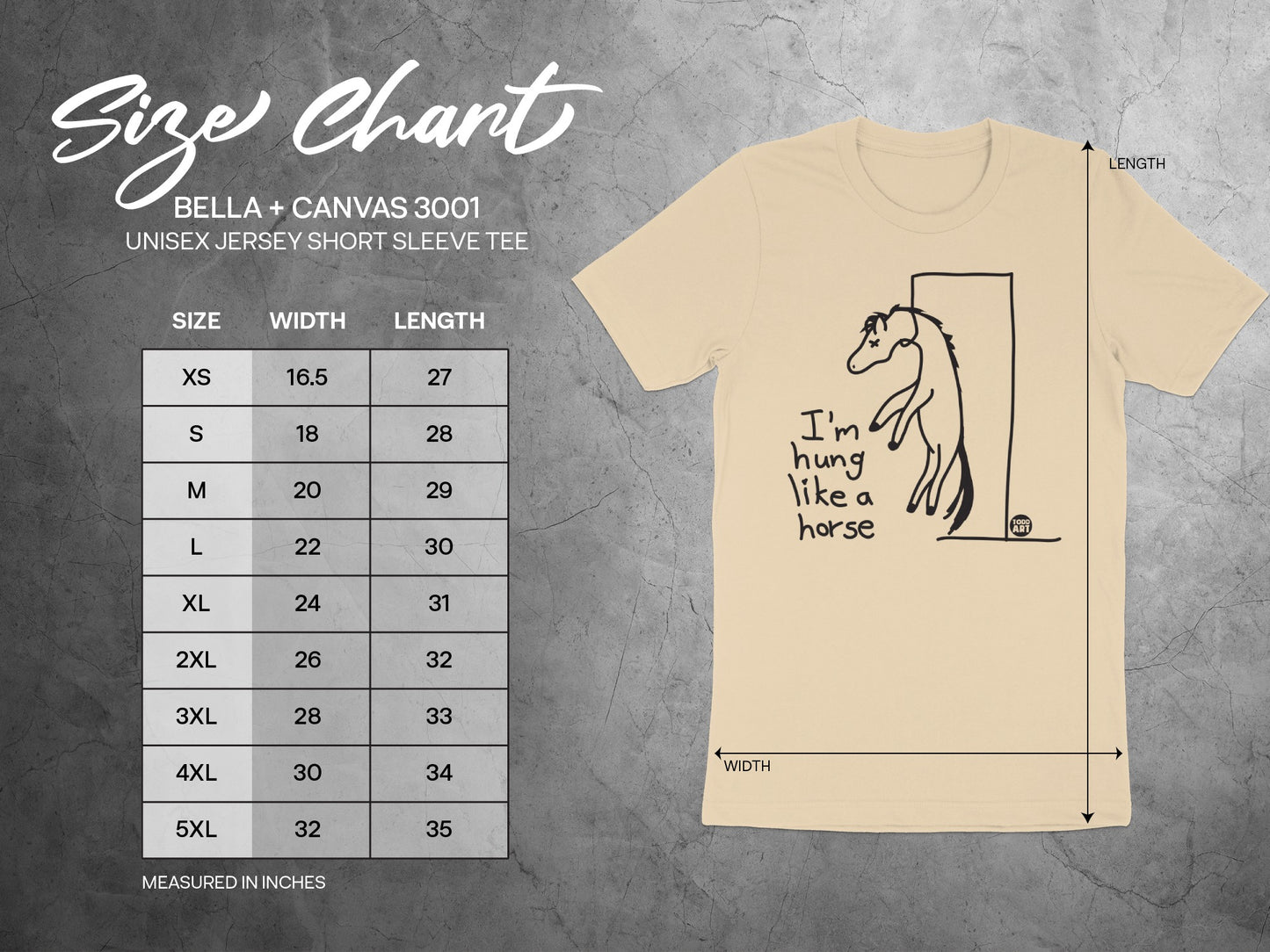 I'm Hung Like a Horse Unisex Jersey Shirt product type