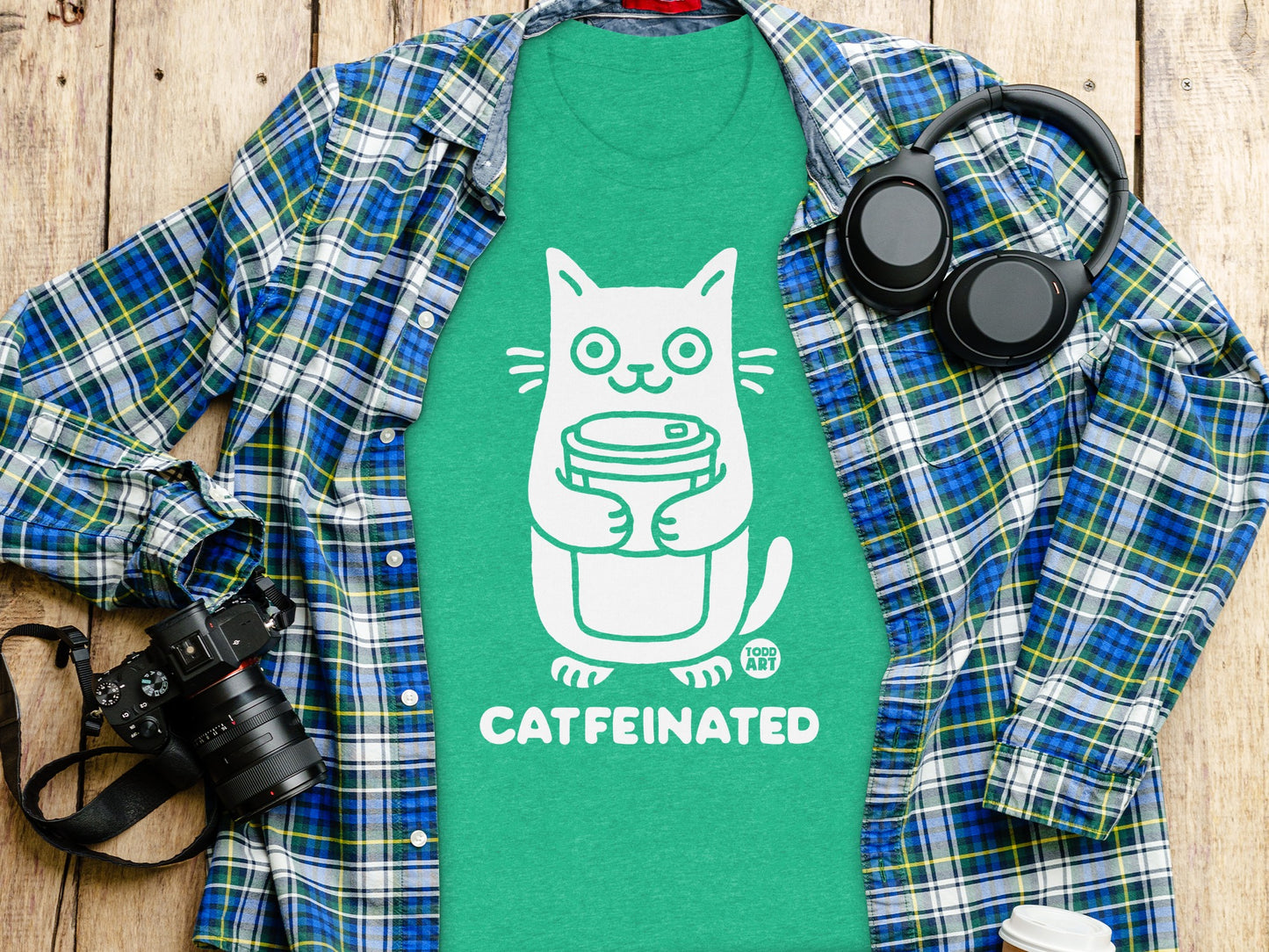 Catfeinated Unique Graphic Tee product