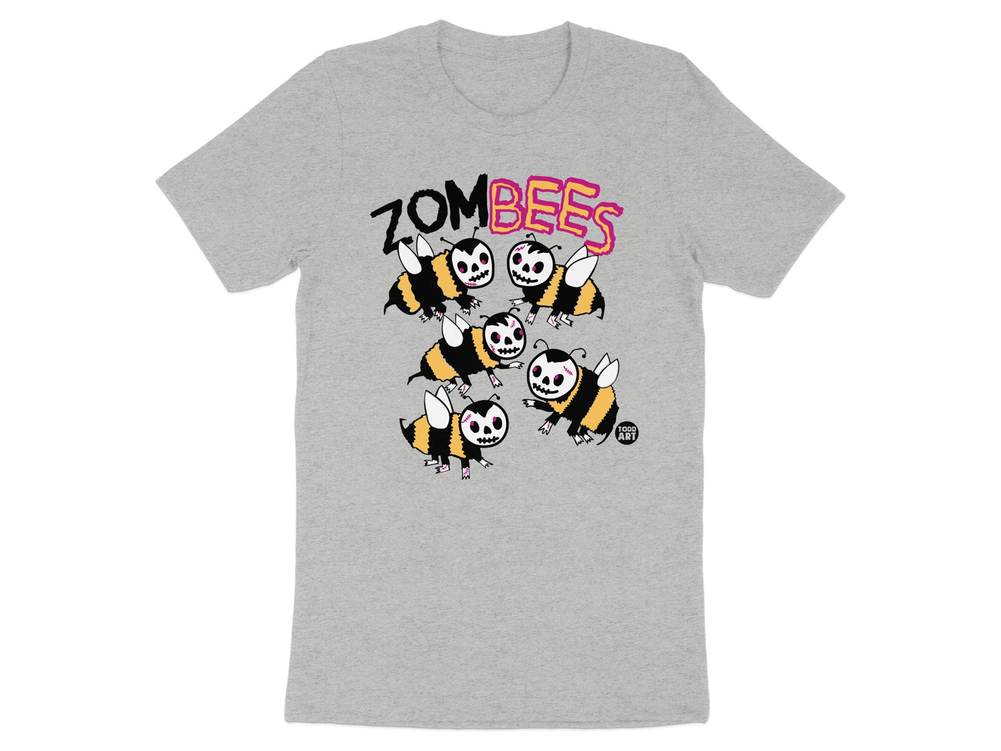 Funny Zombees Skull Cartoon Character Tee Shirt