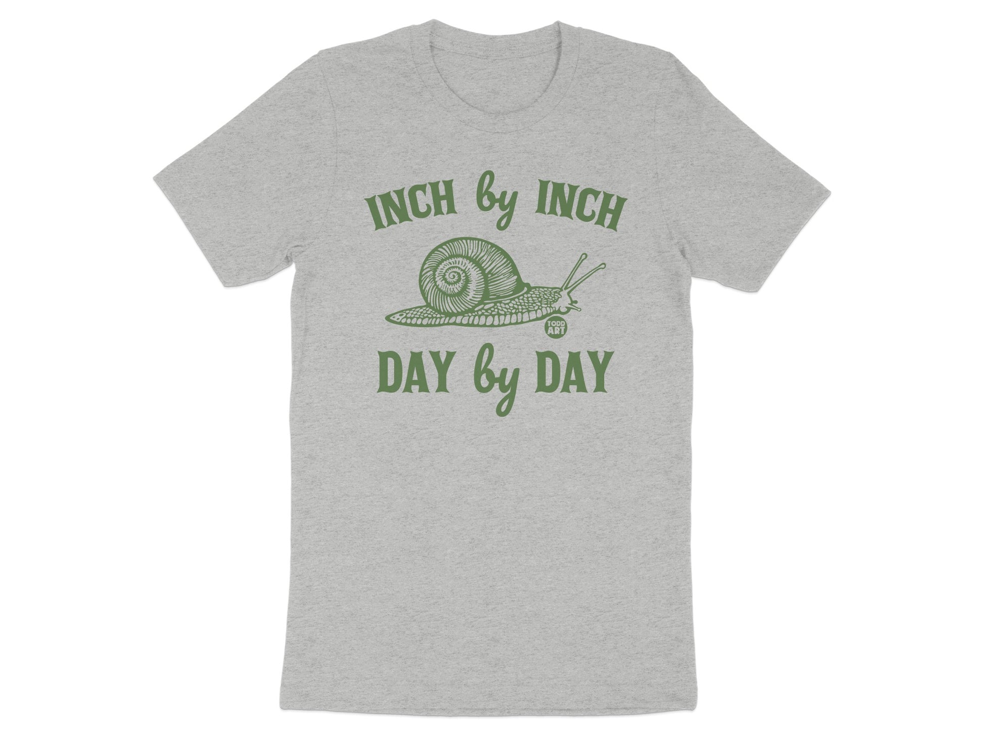 Inch By Inch Day By Day Snail Graphic T-Shirt product