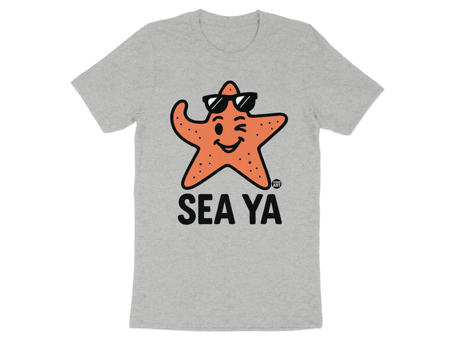 Sea Ya Funny Starfish Face Graphic Tee product