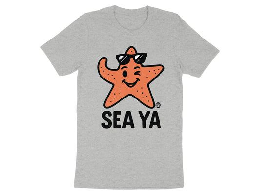 Sea Ya Funny Starfish Face Graphic Tee product