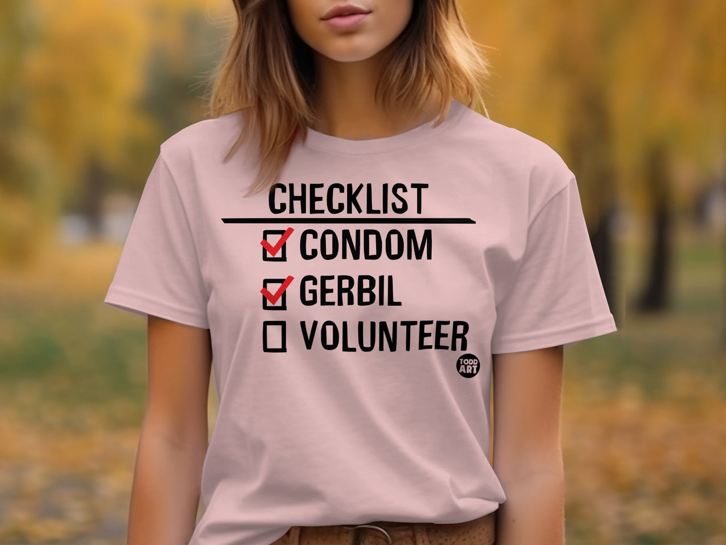 Checklist Condom Gerbil Volunteer Shirt product