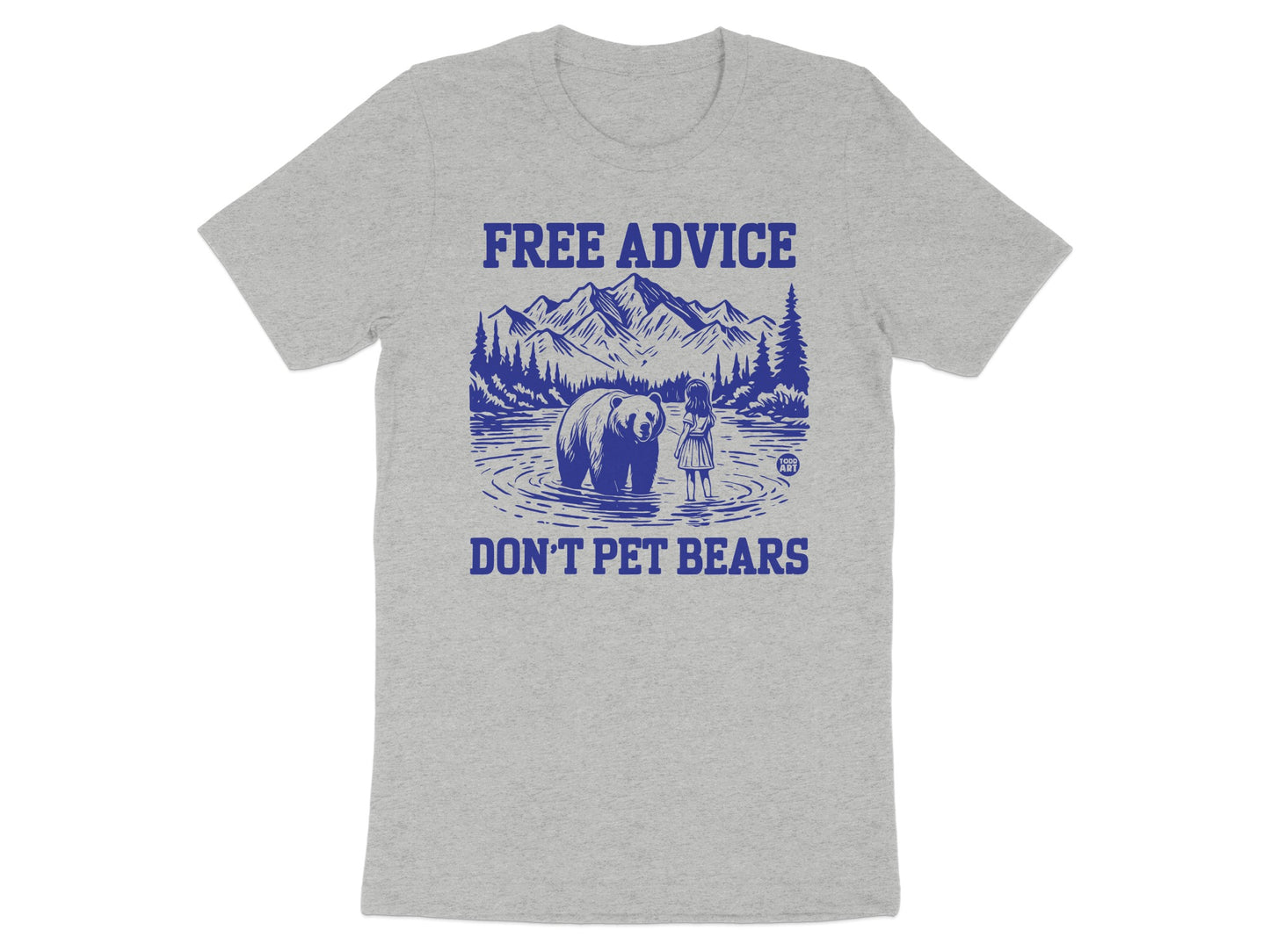 Free Advice Don't Pet Bears Graphic T-shirt product