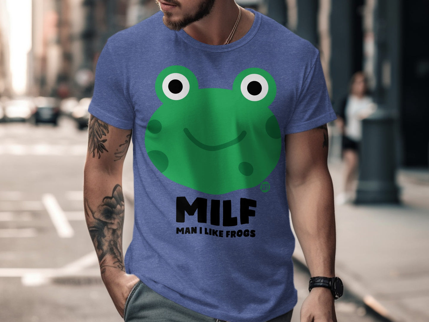 Funny Frog MILF Man I Like Frogs Graphic T-shirt product type
