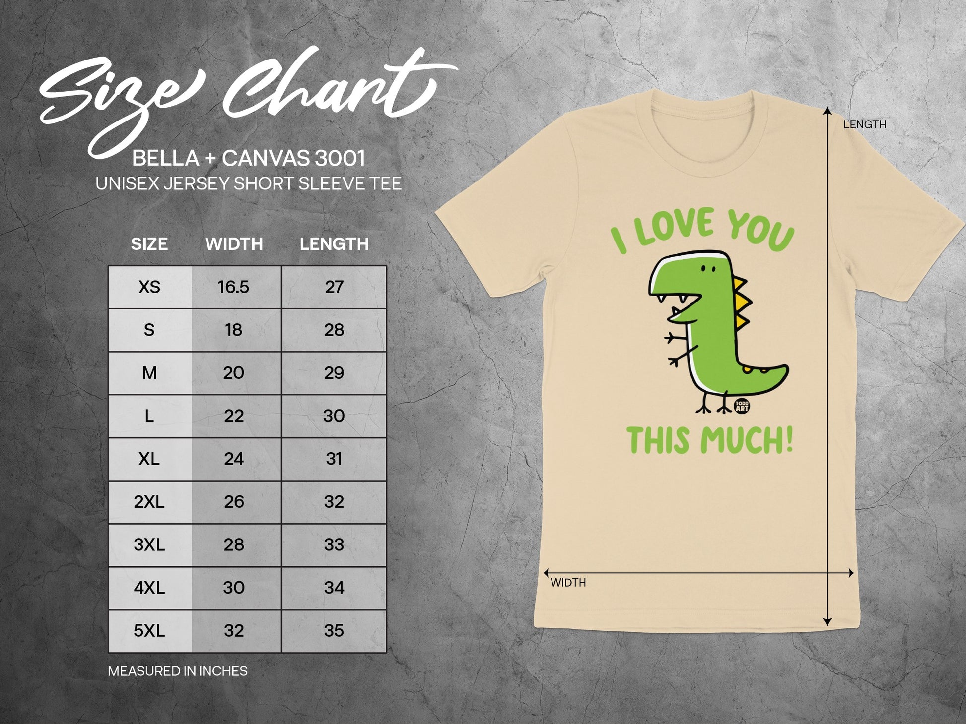 Dinosaur Design I Love You This Much Unisex Shirt product