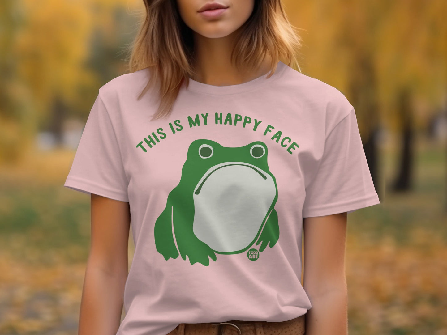 This Is My Happy Face Frog Graphic T-shirt product