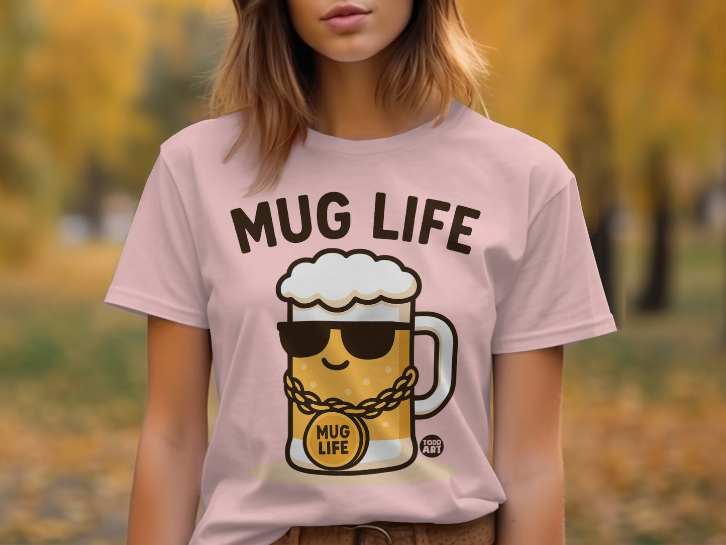 Humorous Mug Life Graphic Tee Shirt Product