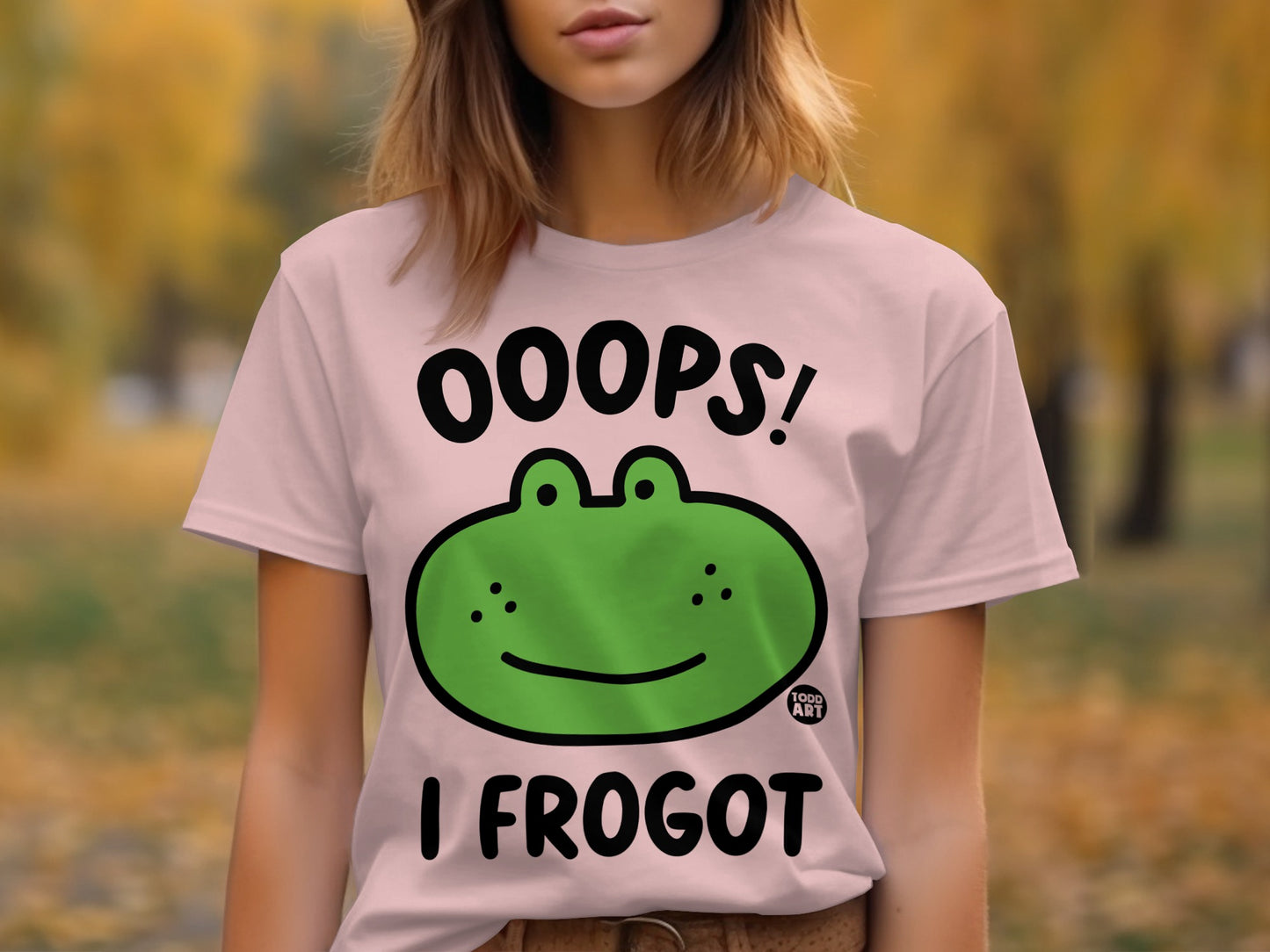 OOOPS! I FROGOT Funny Frog Graphic T-Shirt product