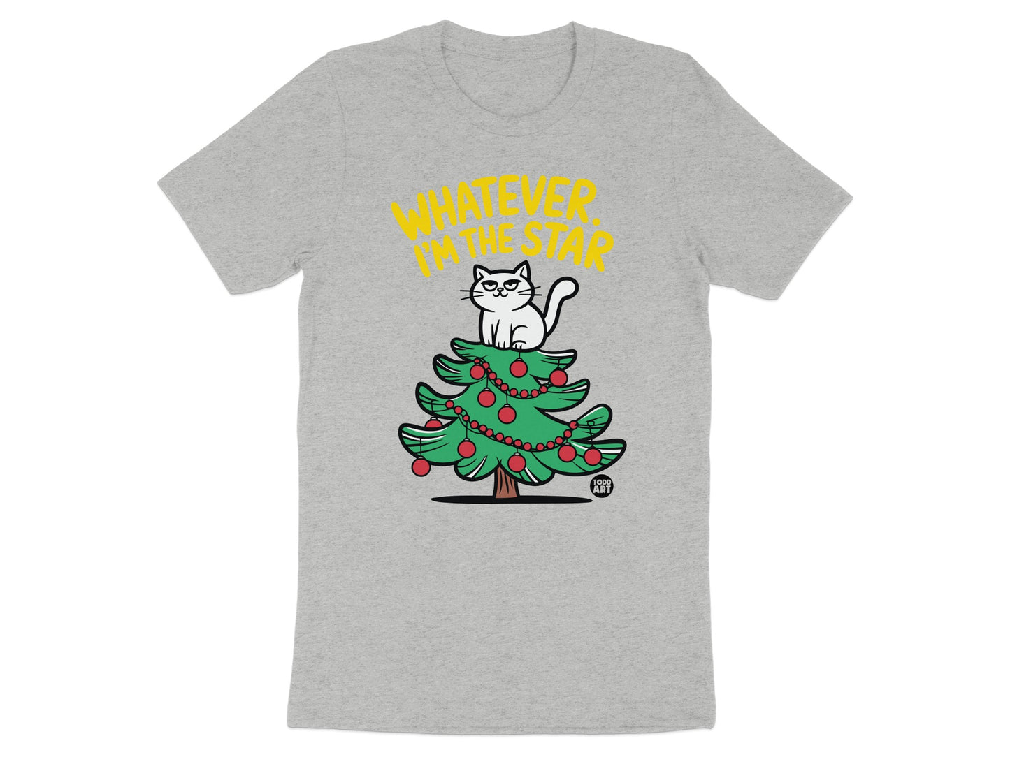 Whatever I'm The Star Christmas Tree Cat product