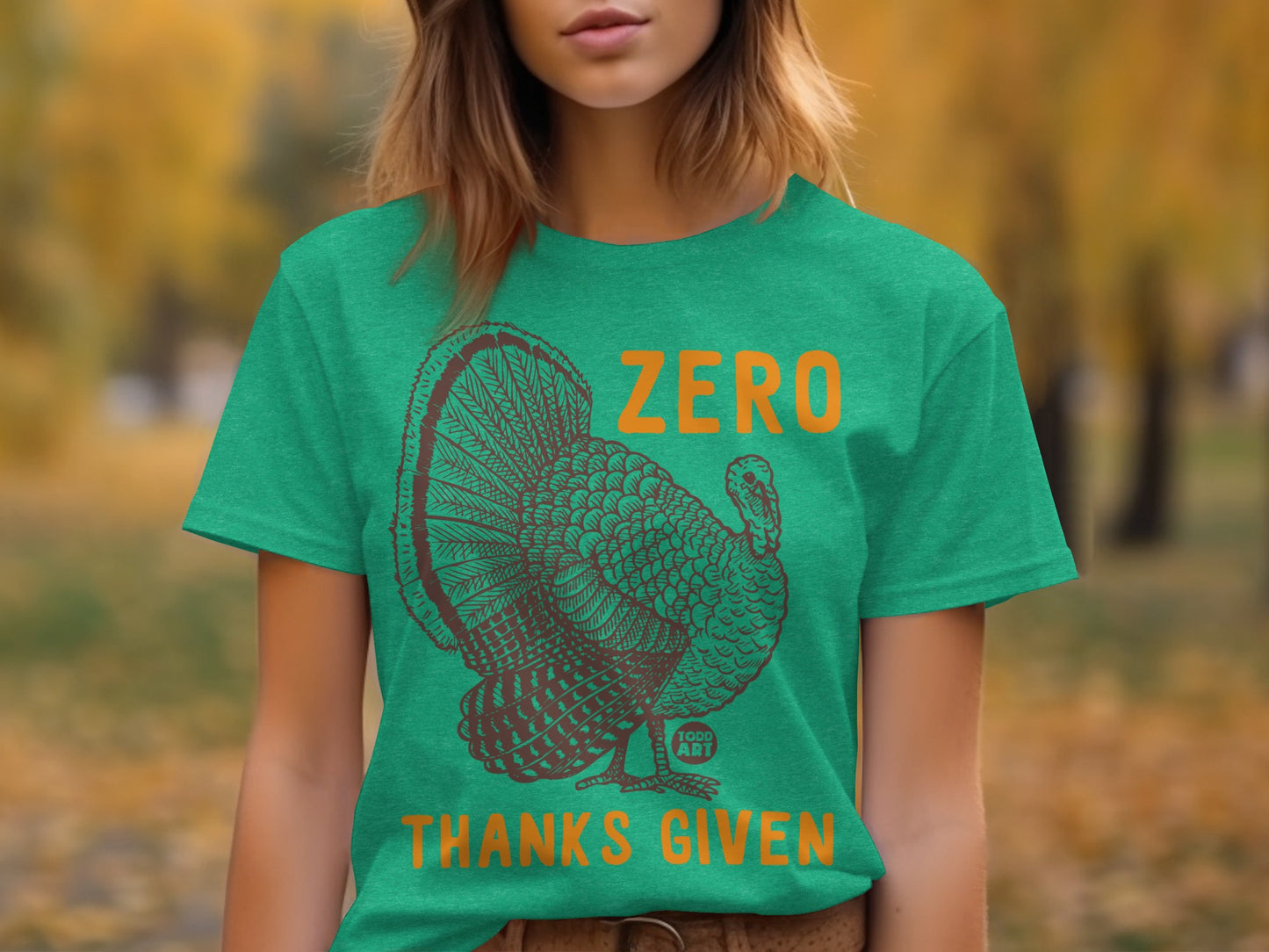 Zero Thanks Given Turkey Shirt Thanksgiving Attire
